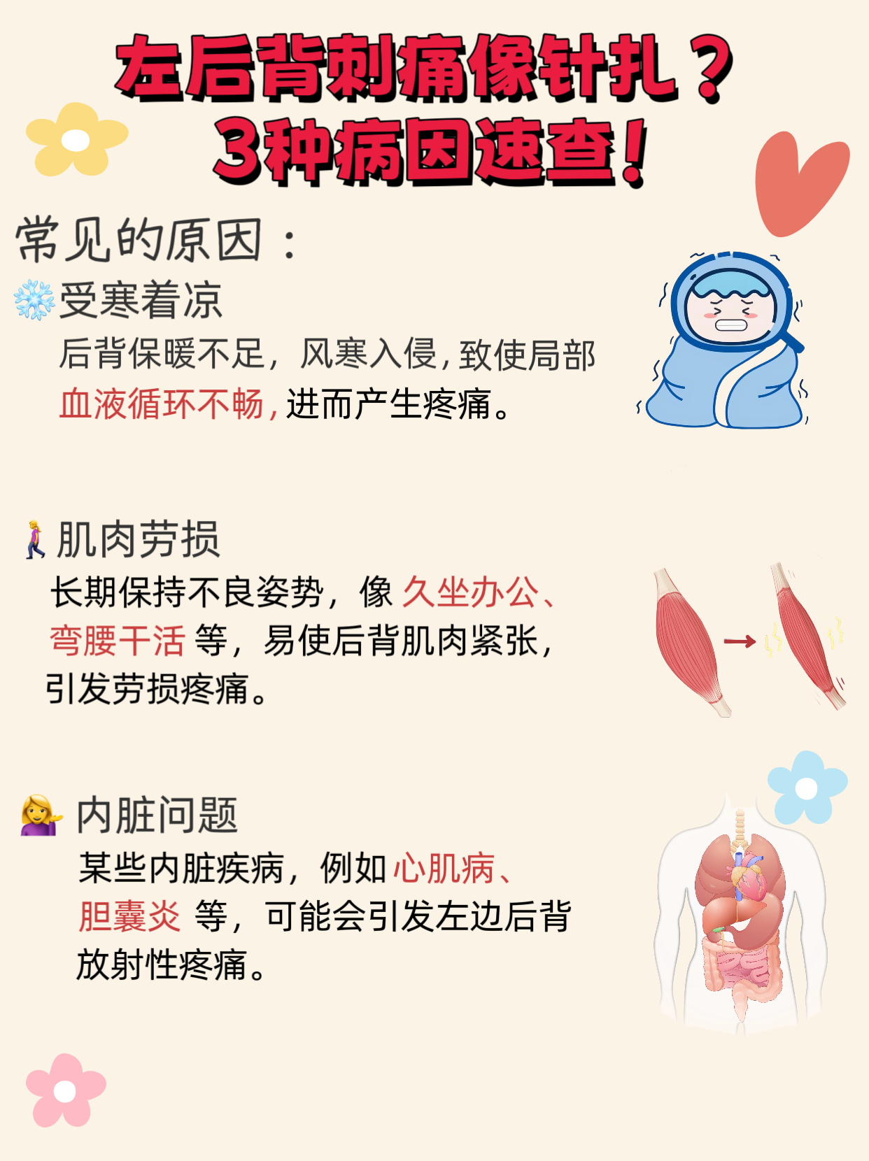 引起背疼的原因