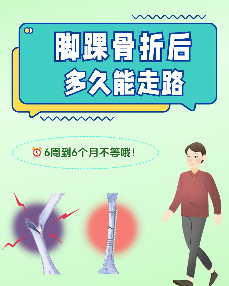 小腿骨折多长时间能走路