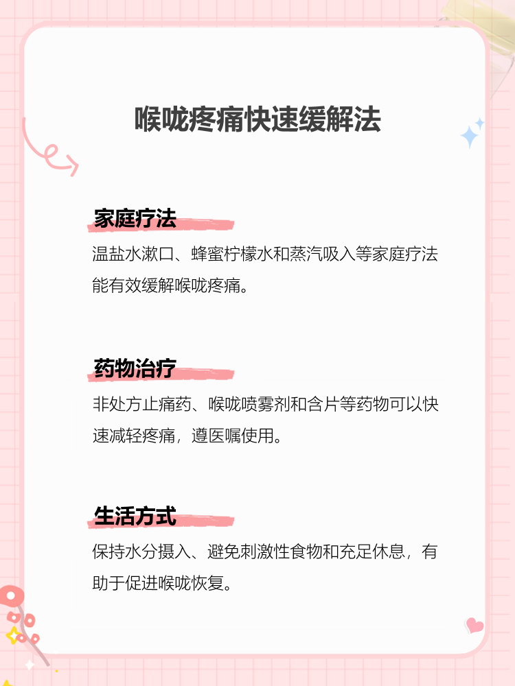 扁桃体炎咽口水疼怎么缓解