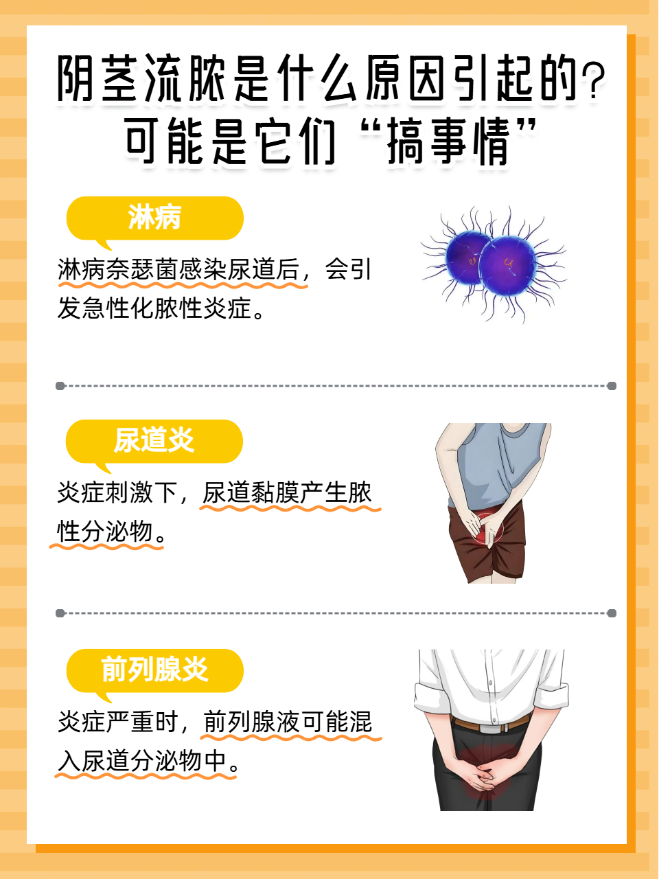 尿道流脓,小便有刺痛感