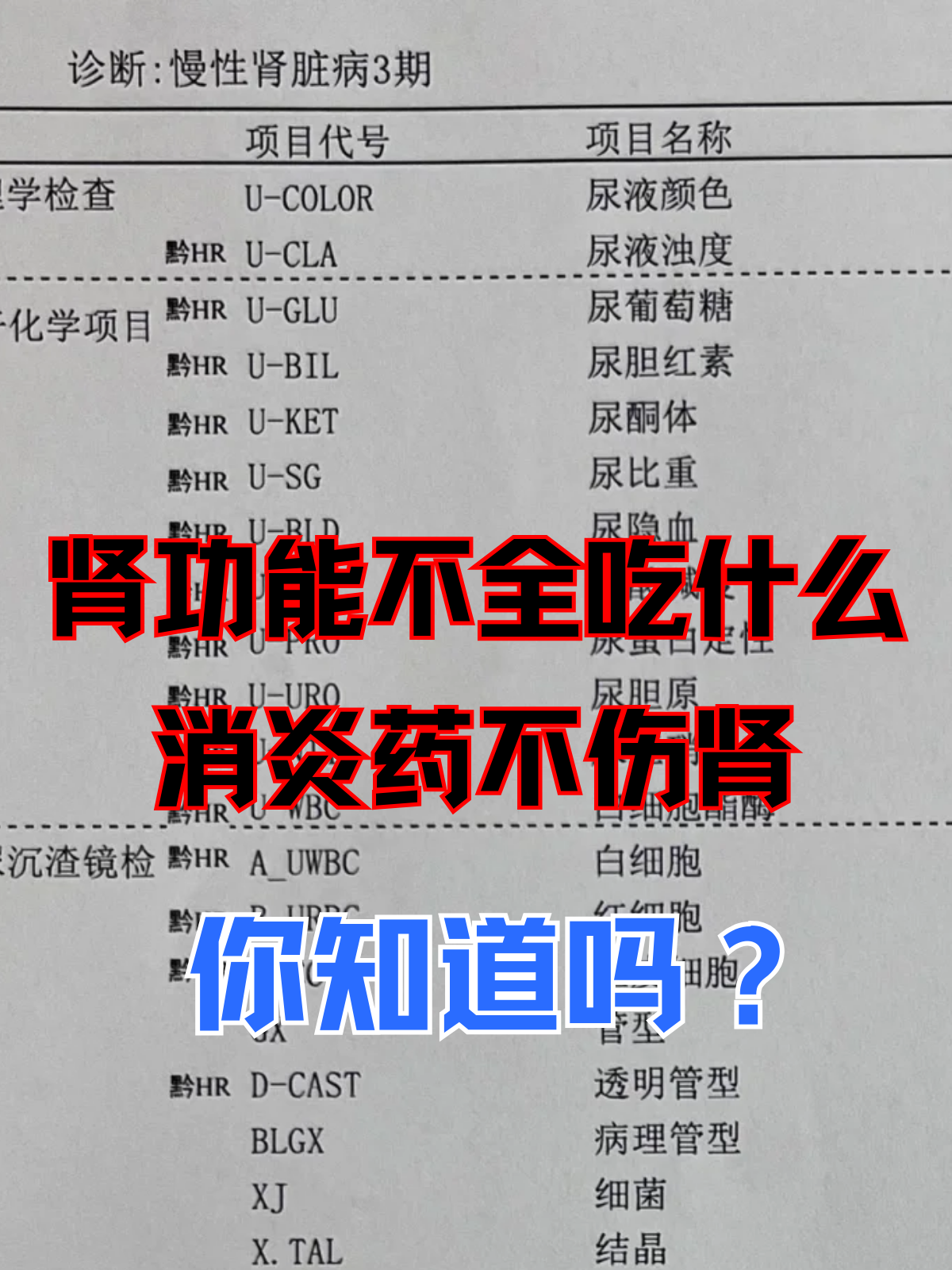 什么是慢性肾功能不全?
