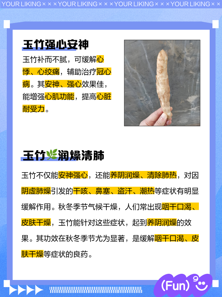 玉竹的功效与作用
