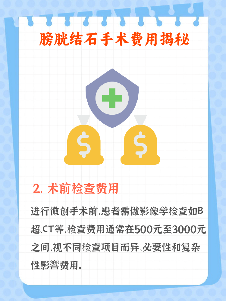 保胆取石手术费用大概要多少