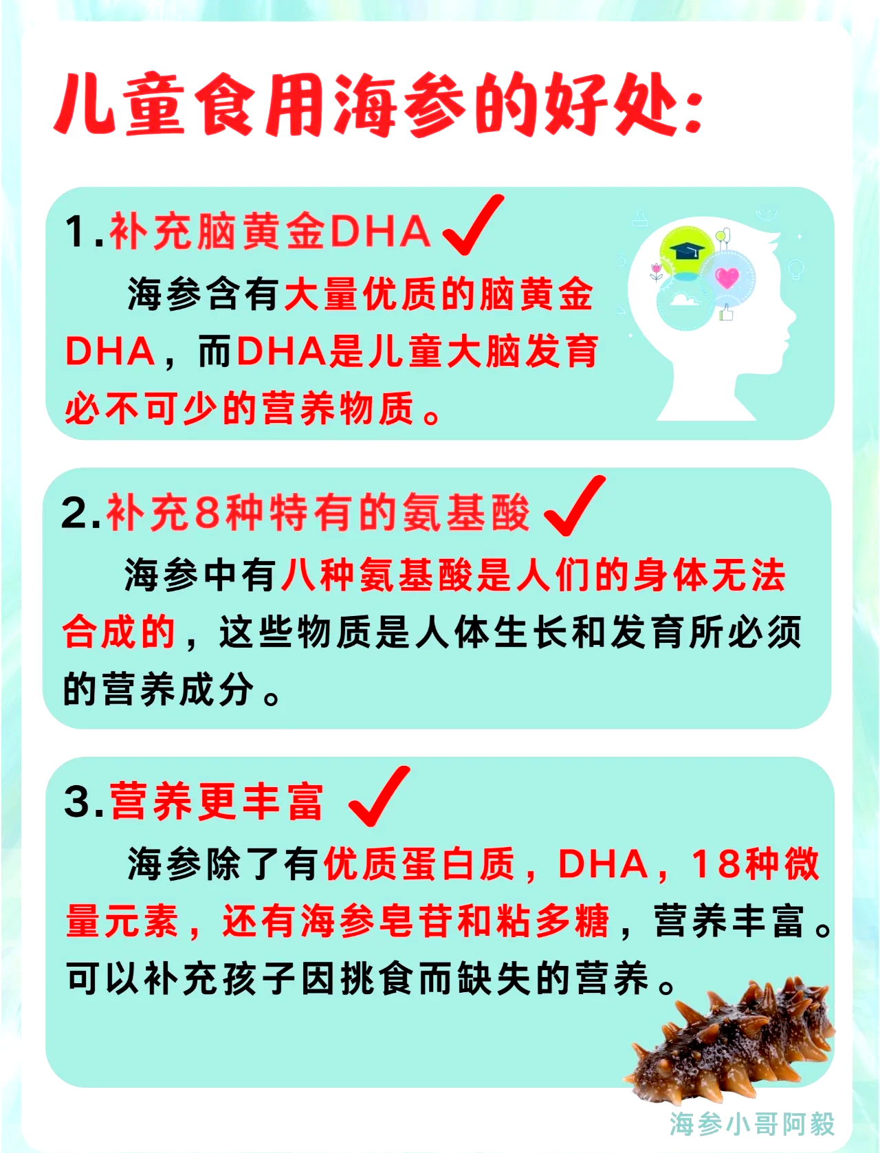 小孩能吃海参吗