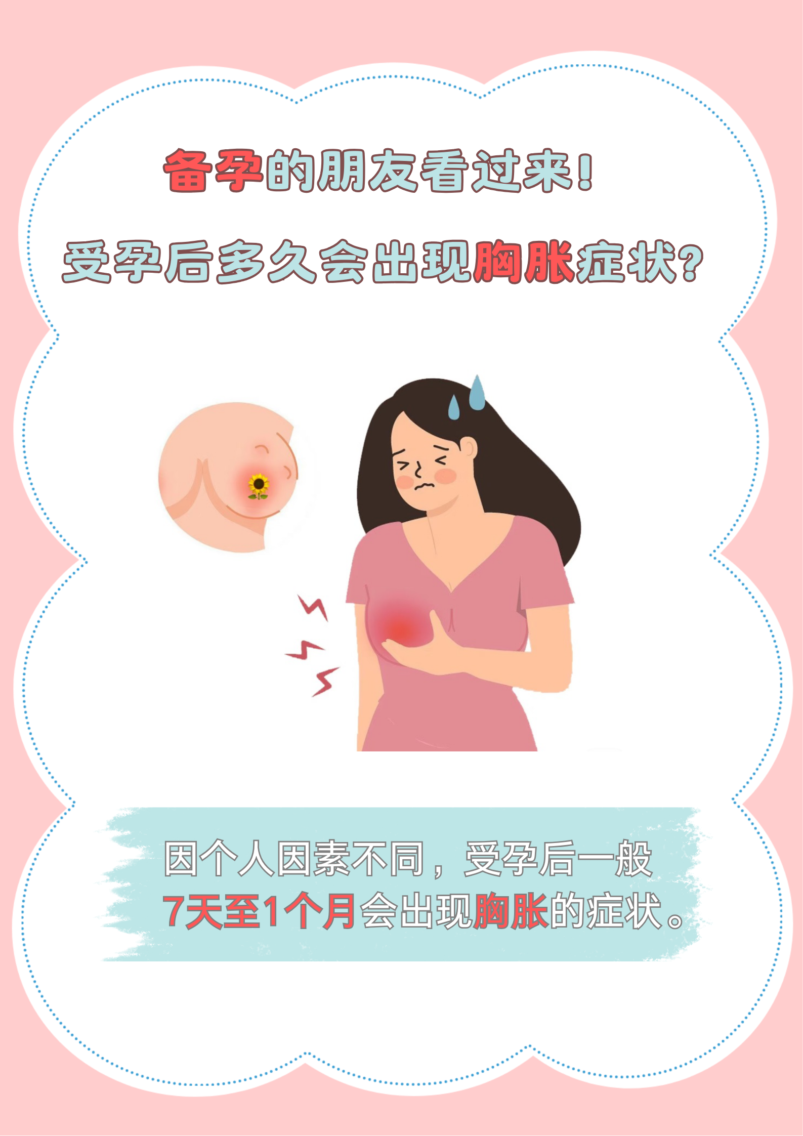 胸胀痛是怀孕的症状吗
