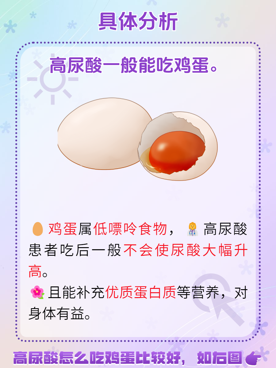 痛风能吃鸡蛋吗