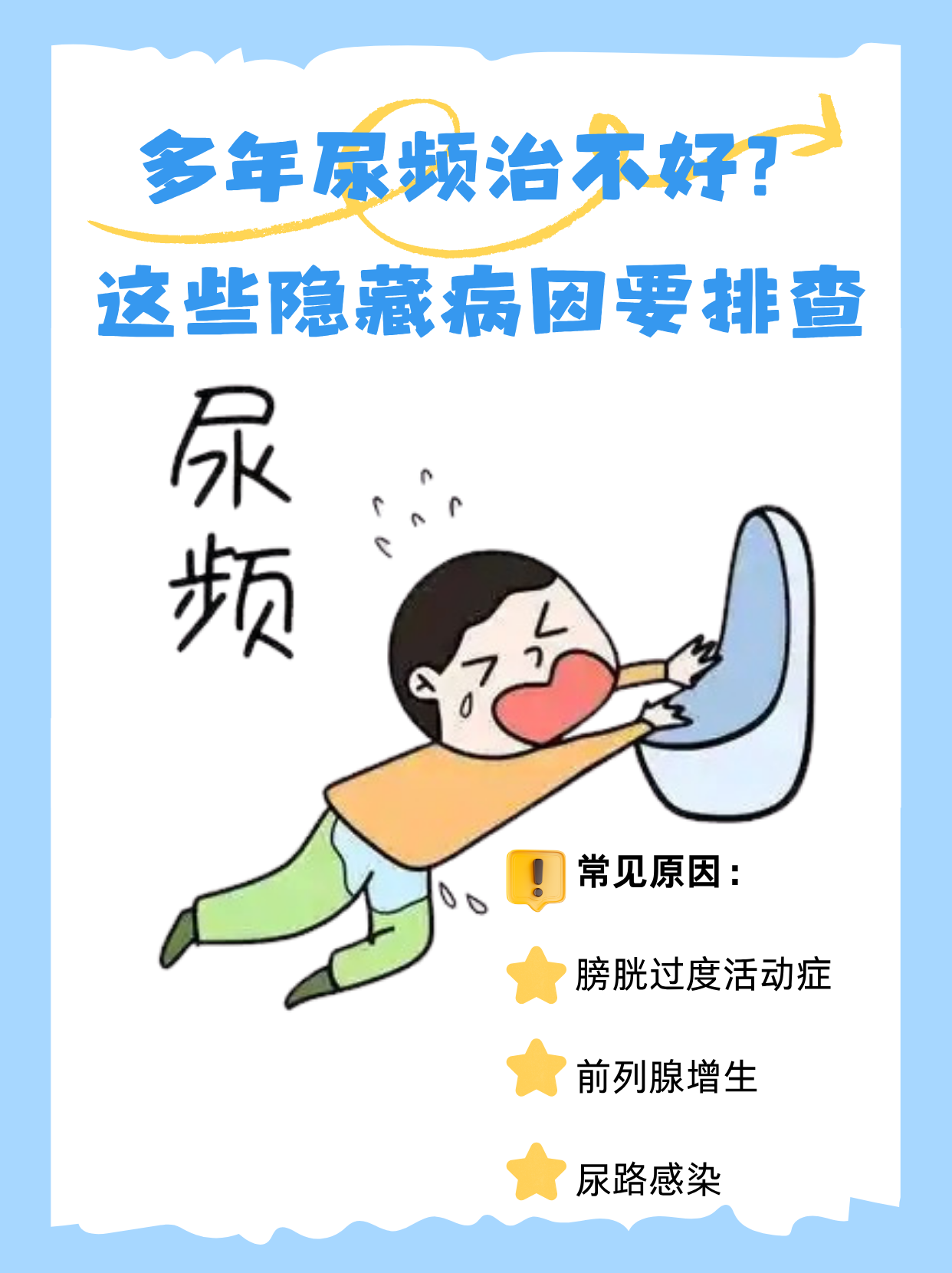 尿频,尿不尽是什么原因?