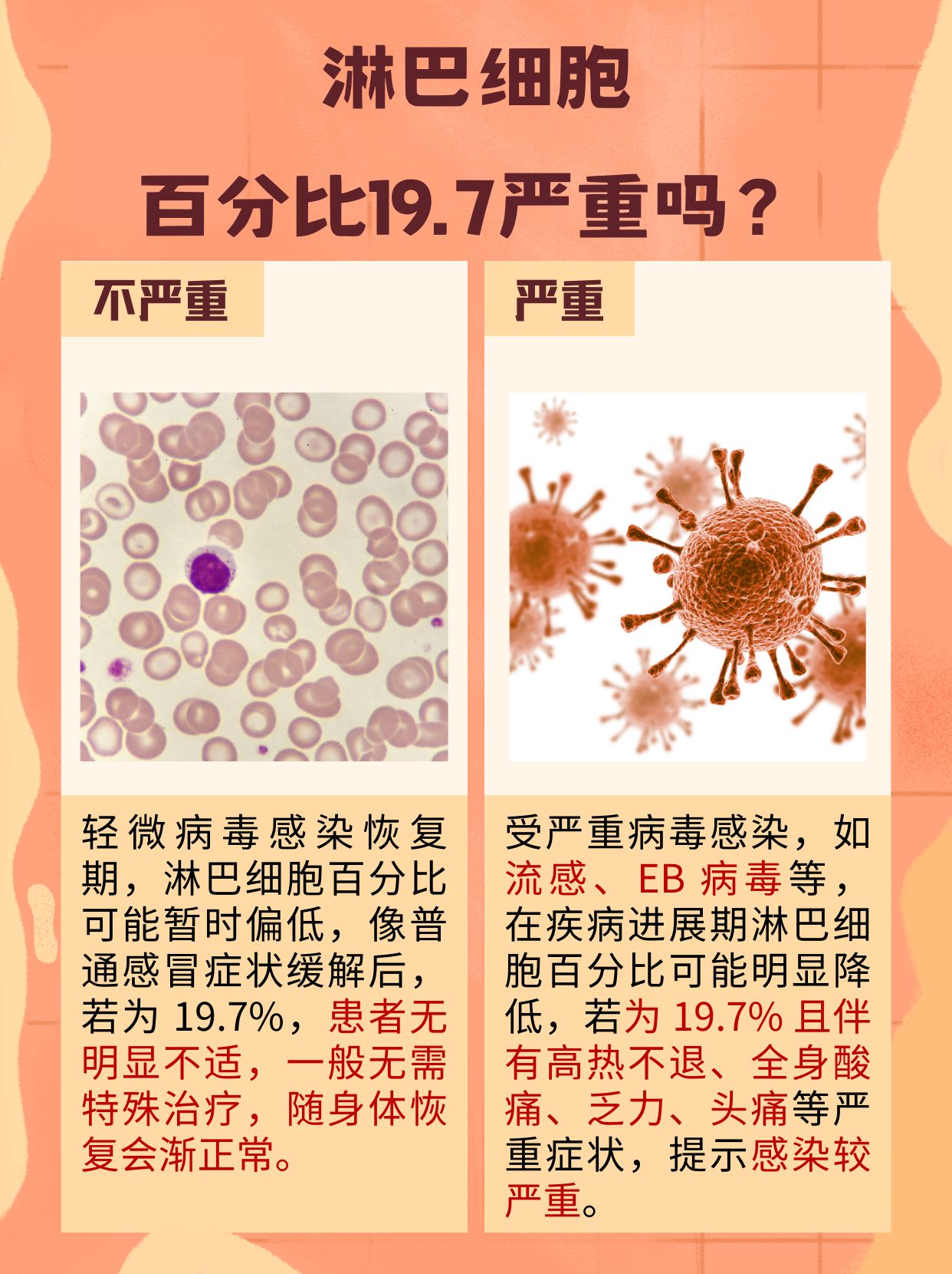 淋巴细胞偏低会造成什么后果?是什么原因引起的?