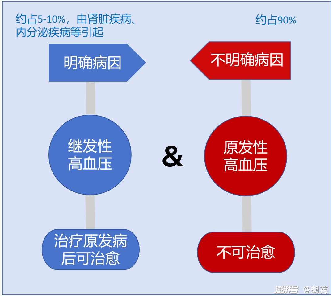 原发性高血压和继发性高血压的区别?