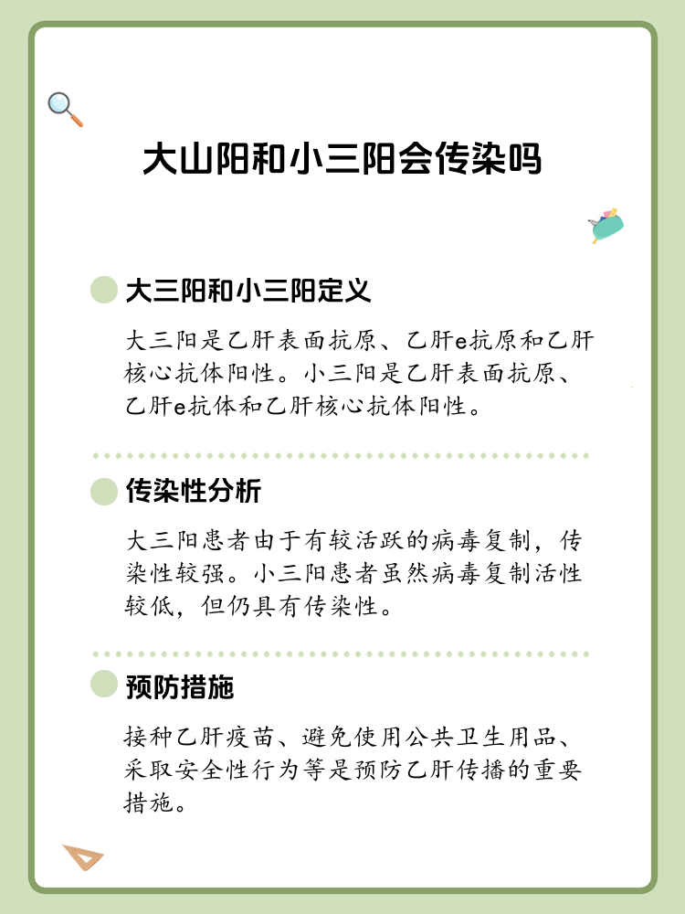 乙肝大三阳传染吗