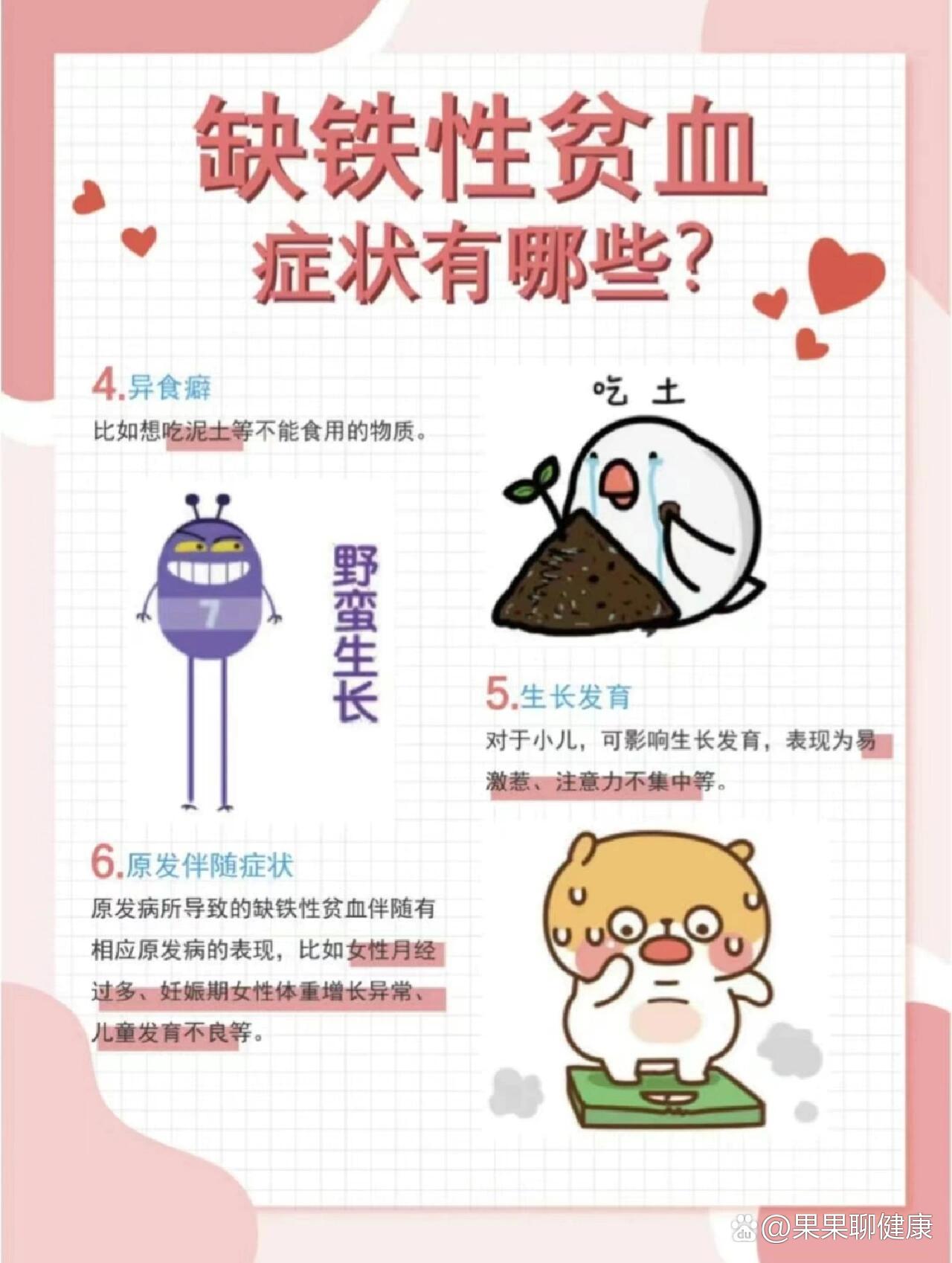 贫血的症状有哪些?