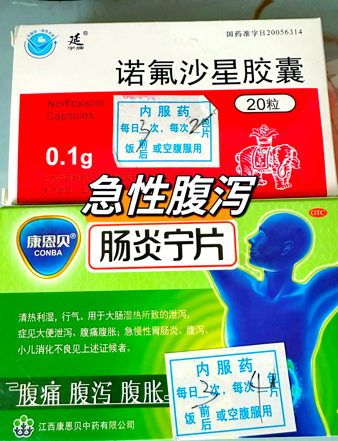 上吐下泻吃什么药