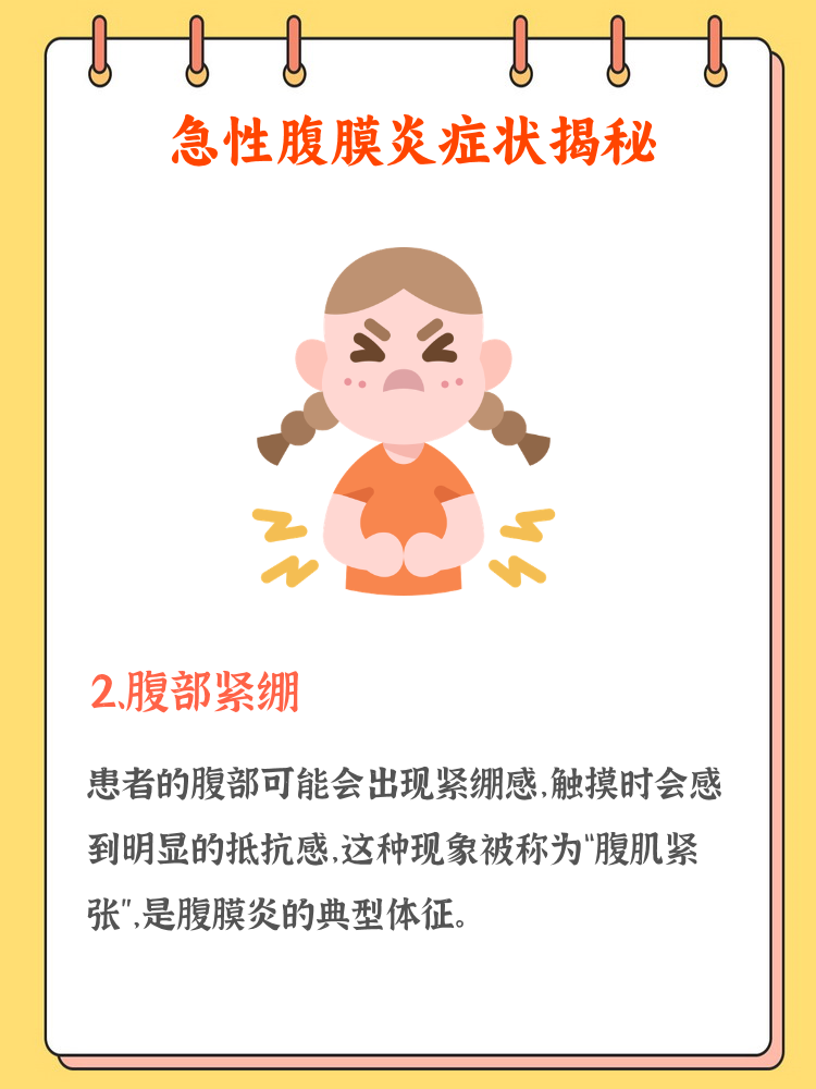 急性腹膜炎的体征?