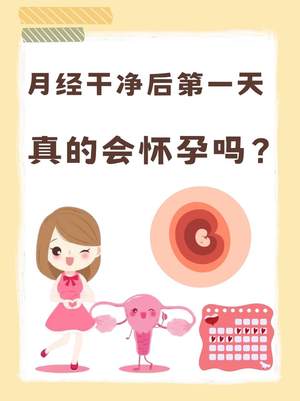 月经第一天同房会怀孕吗?