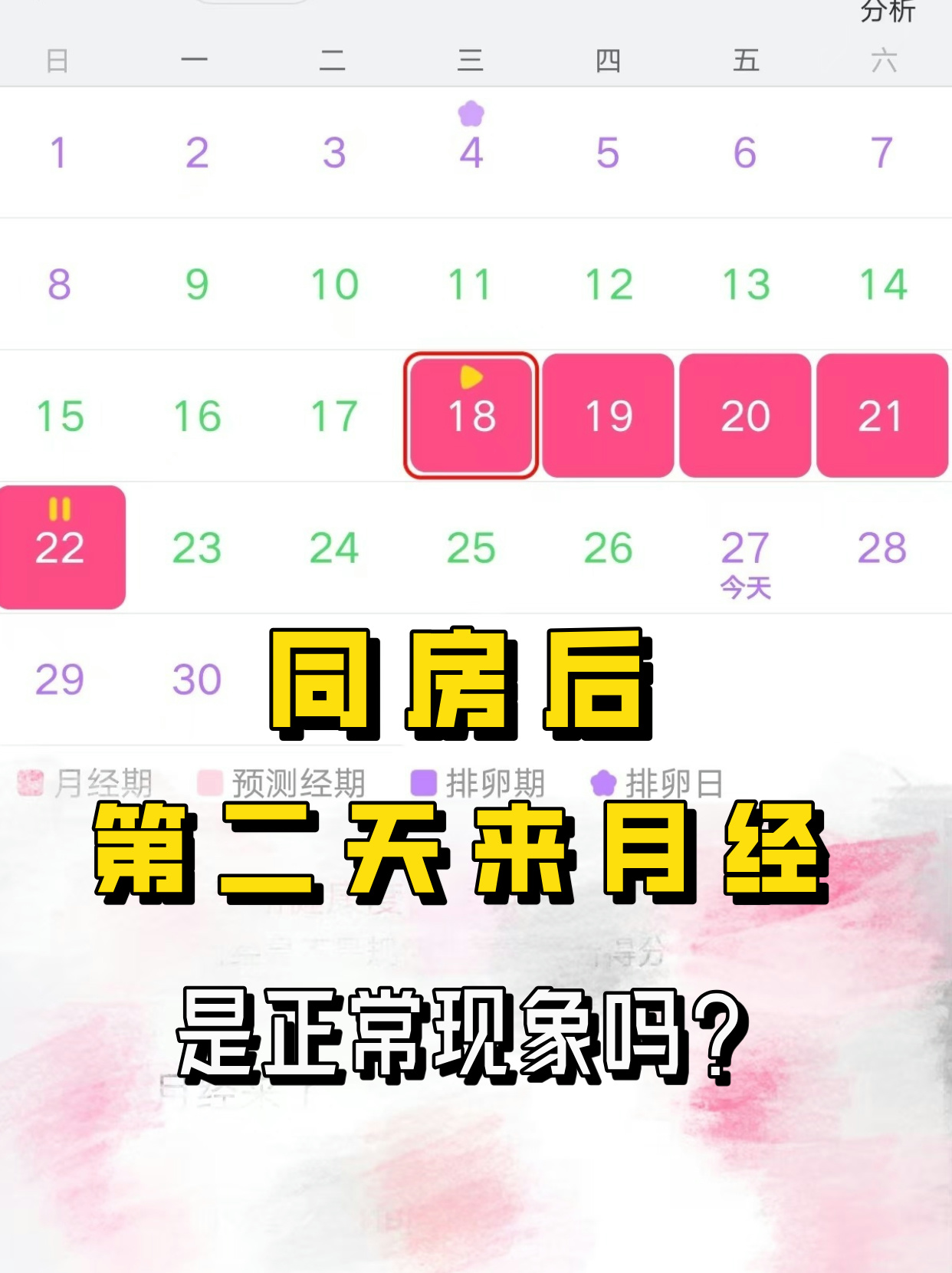 月经前一天同房会怀孕吗