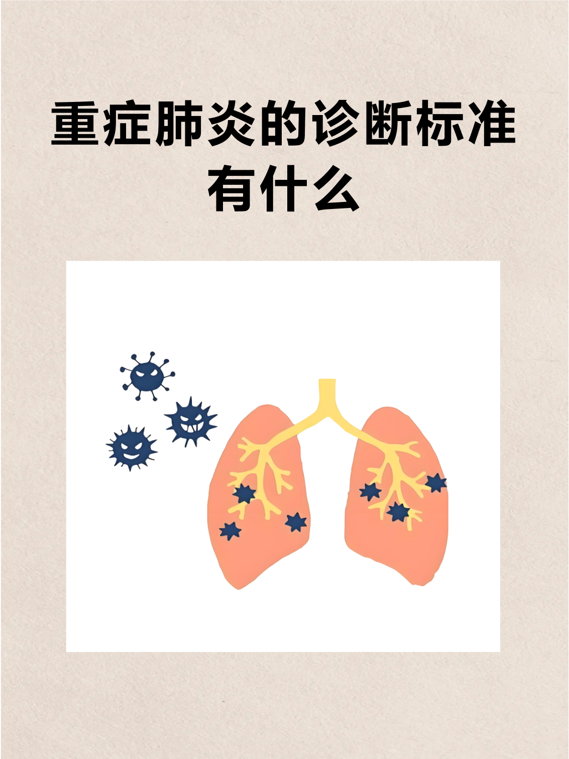 重症肺炎的诊断标准有哪些