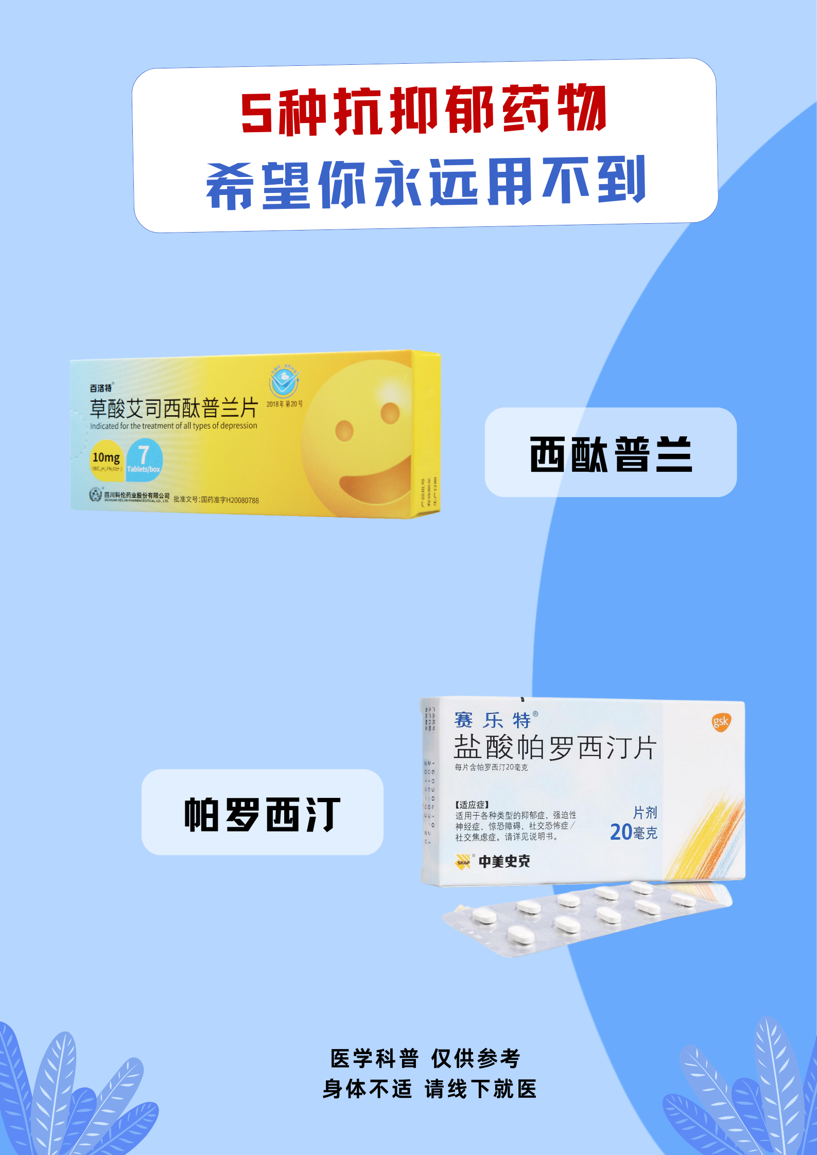 治疗抑郁症药物