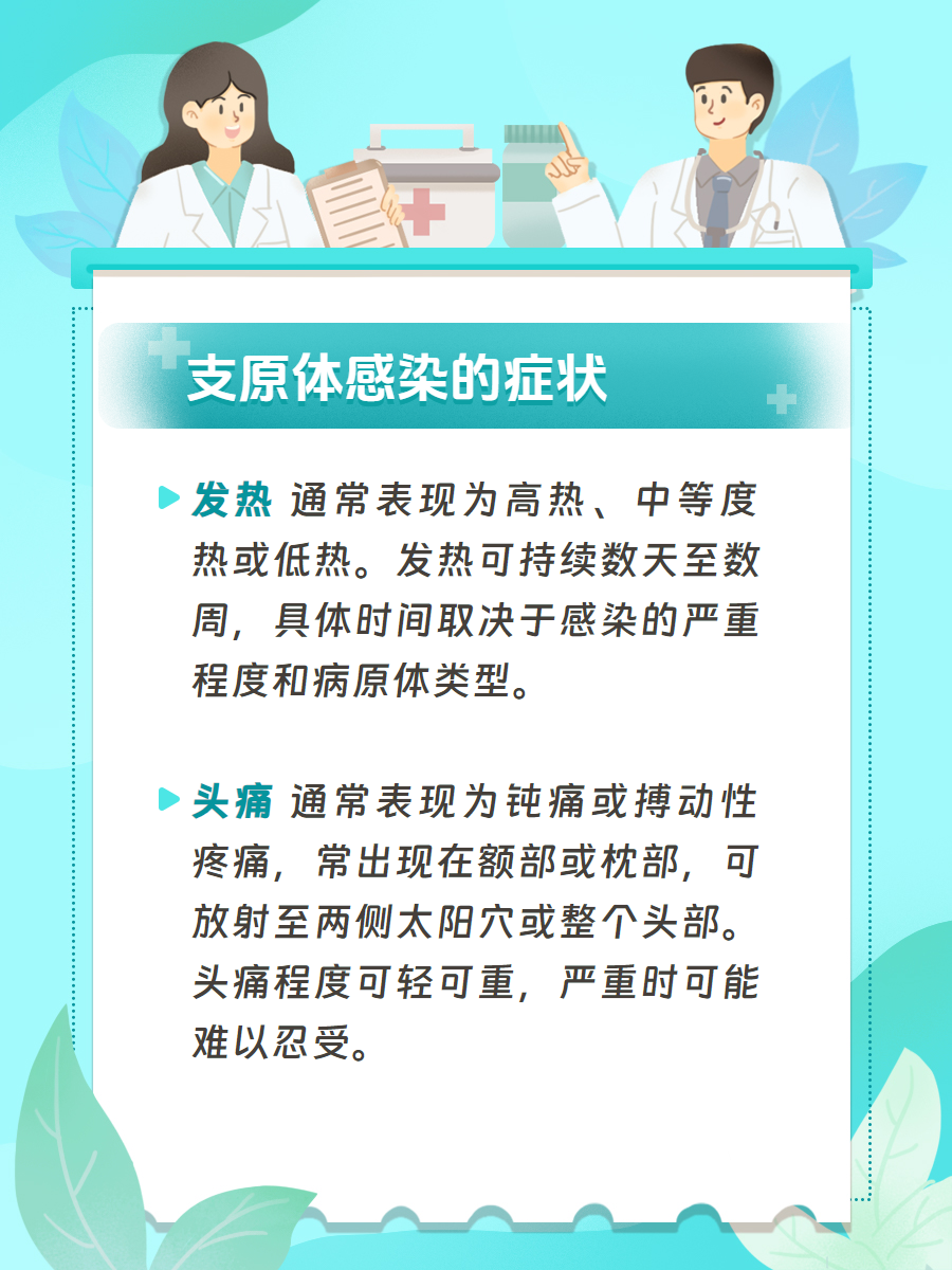 支原体感染的临床表现?