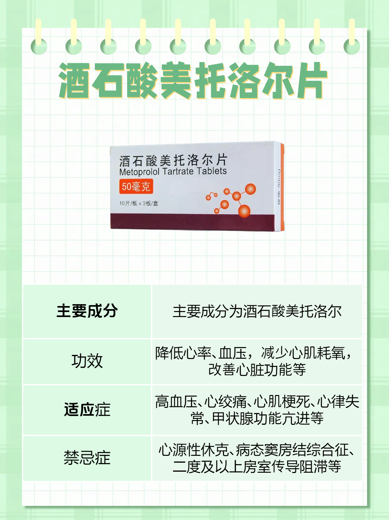 琥珀酸美托洛尔缓释片功效与作用
