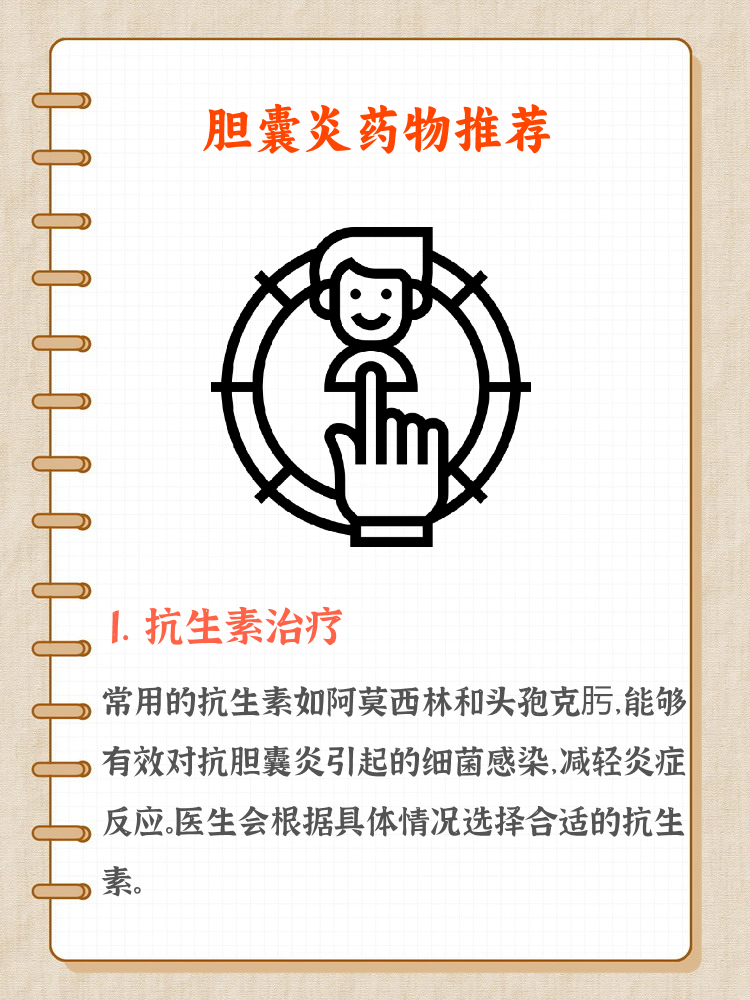胆囊炎吃什么消炎药管用