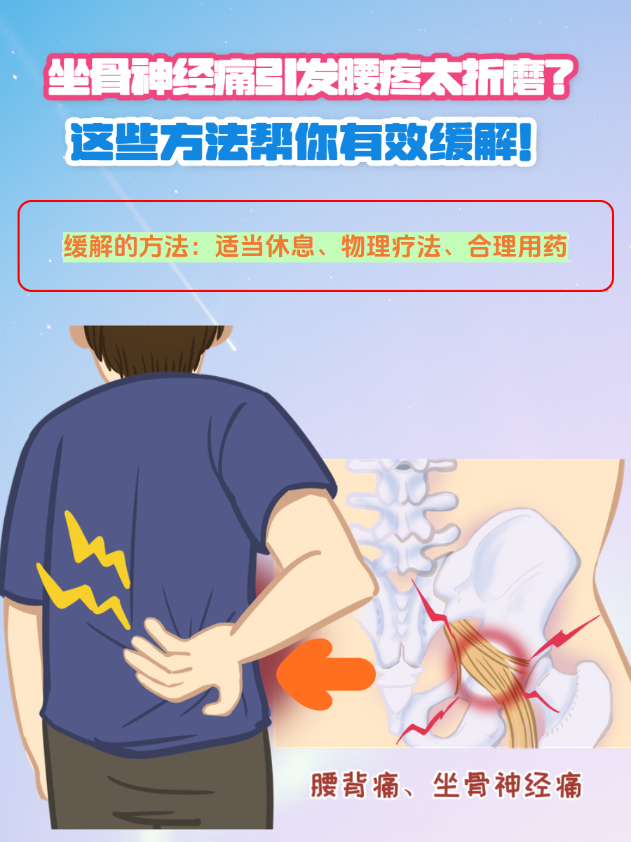 坐骨神经疼怎么缓解?
